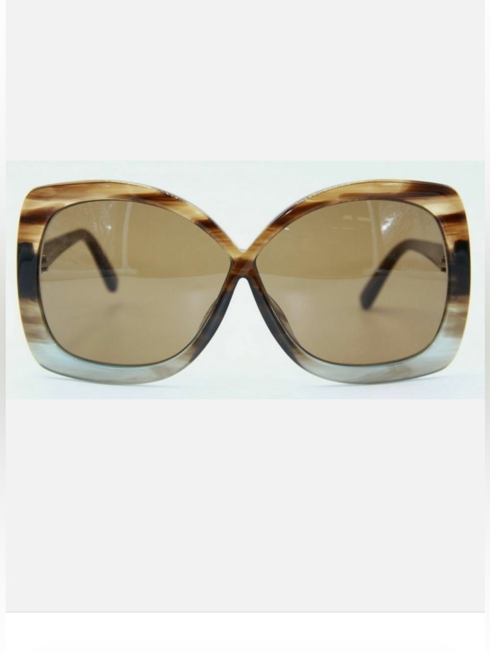 Tom Ford Calgary 227 86J Gradient Brown Square Sunglasses for Women